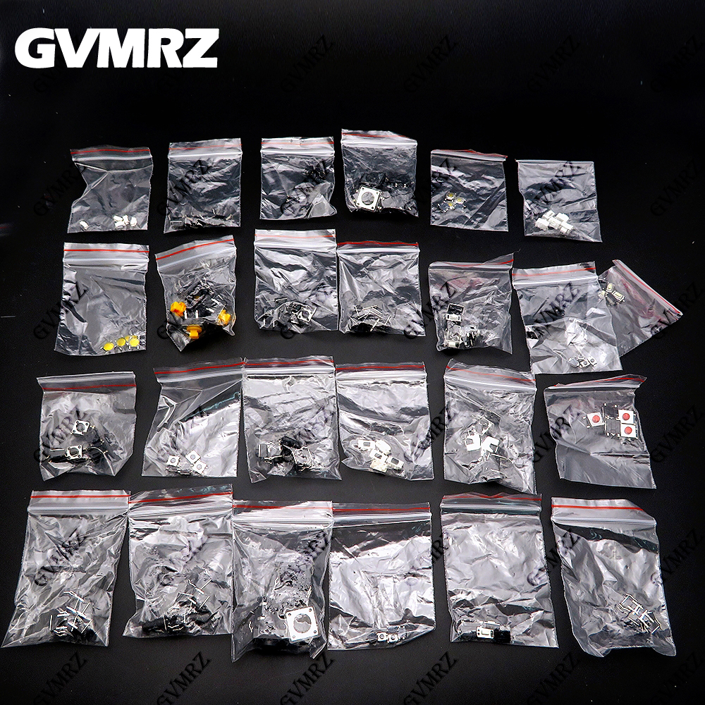 Diy Home Electronics Projects - 125PCS 25Values Assorted Push Button Switch