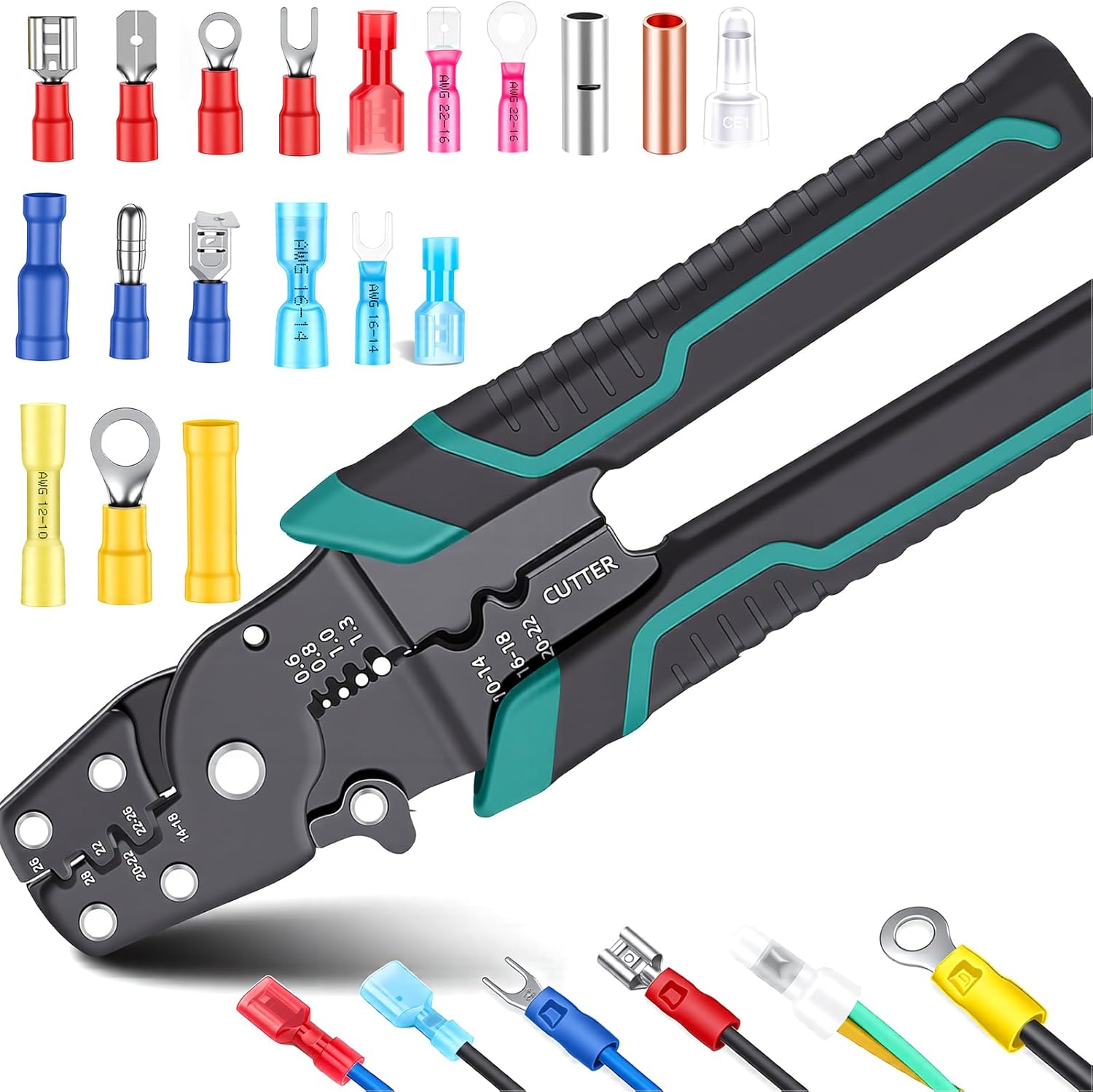 Wire Stripper Cutter - Wire Crimping Tool Multifunctional Stripper Cutter