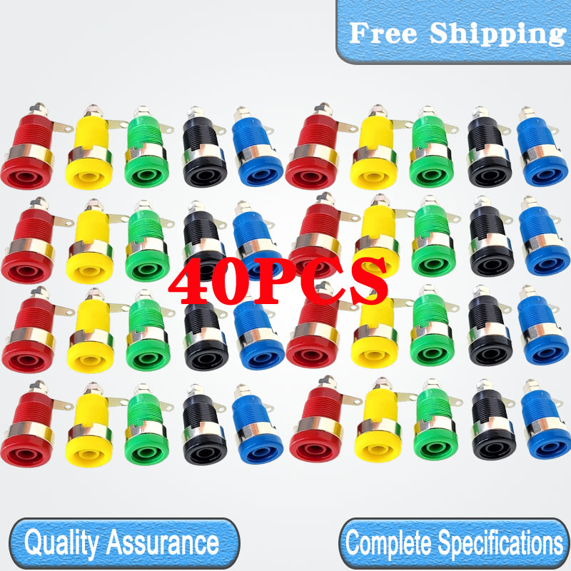 Diy Home Electronics Projects - 40PCS 4mm 32A Banana Socket Terminal
