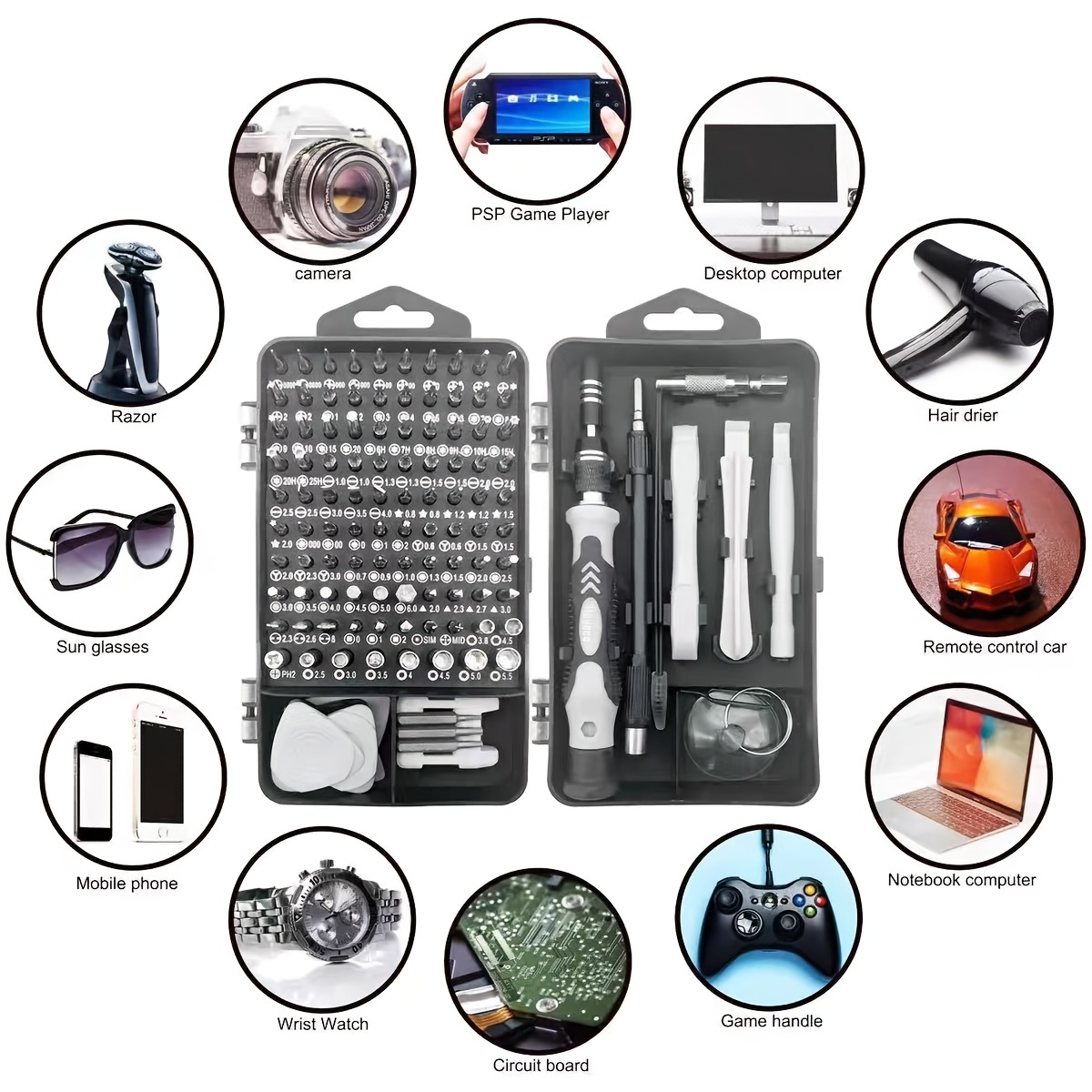 115in1 Screwdriver Bit Set, Hi - đánh giá và giá Diy Home Electronics Projects