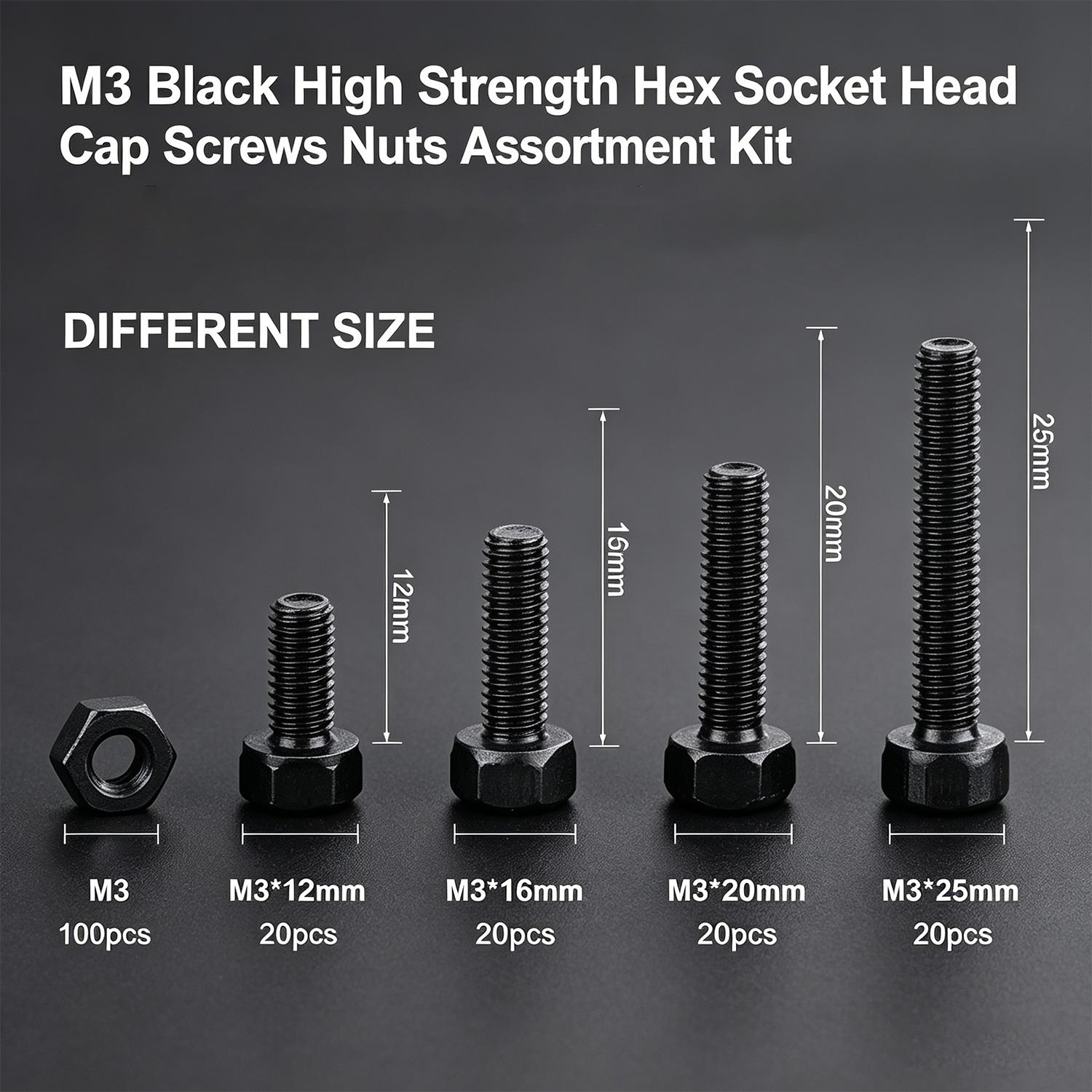 M3 Black Hex Socket Head Cap S - đánh giá và giá Diy Home Electronics Projects