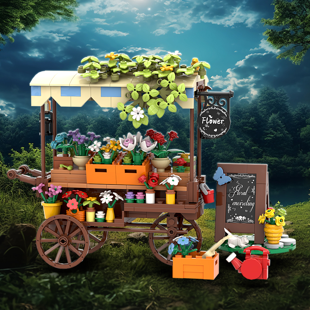 MOC Christmas Themed Flower St - đánh giá và giá Diy Electronics Market
