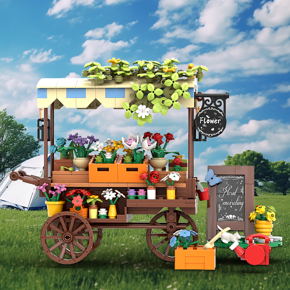 MOC Christmas Themed Flower St - đánh giá và giá Diy Electronics Market