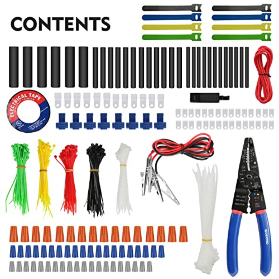 582-Piece Heat Shrink Wire Con - đánh giá và giá Wire Stripper Cutter