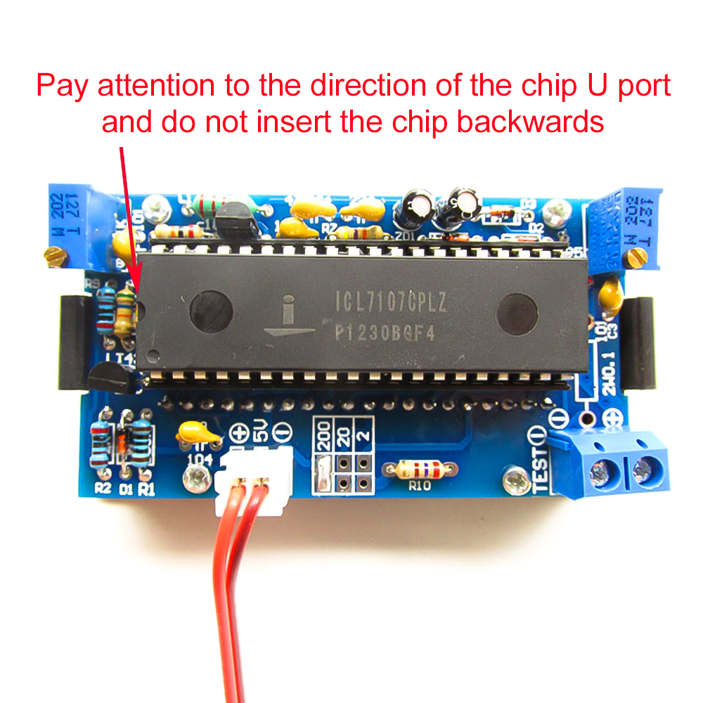 ICL7107 Voltmeter DIY Kit Part - đánh giá và giá Diy Home Electronics Projects