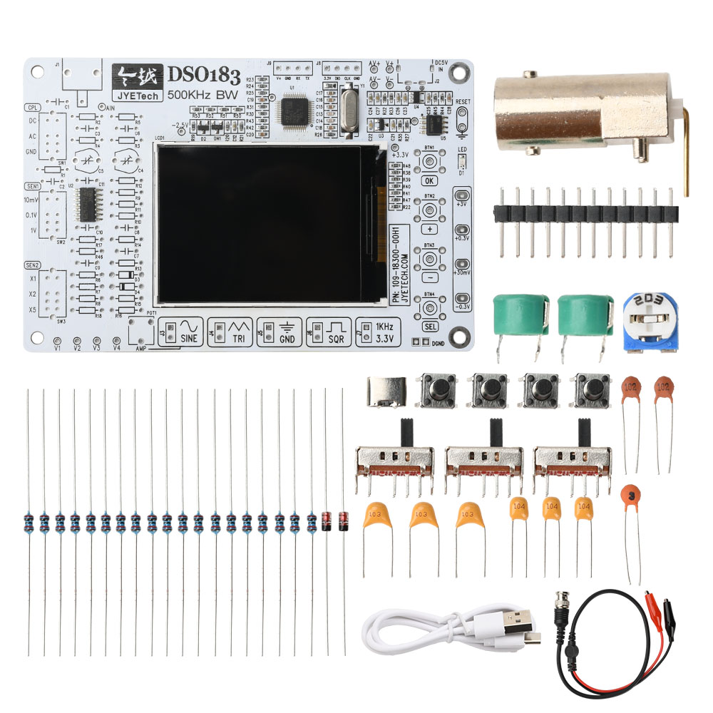 DC 5V DSO183 Digital Oscillosc - đánh giá và giá Diy Electronics Kits For Beginners