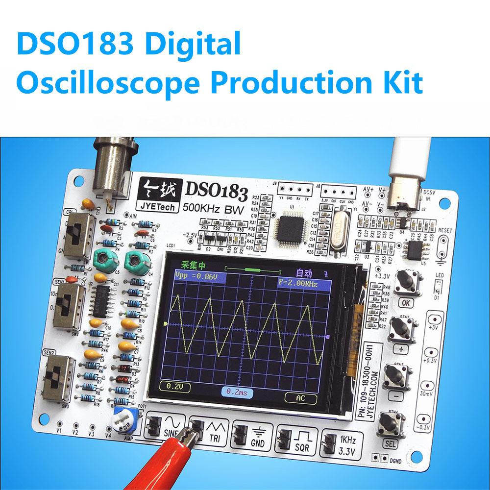 DC 5V DSO183 Digital Oscillosc - đánh giá và giá Diy Electronics Kits For Beginners