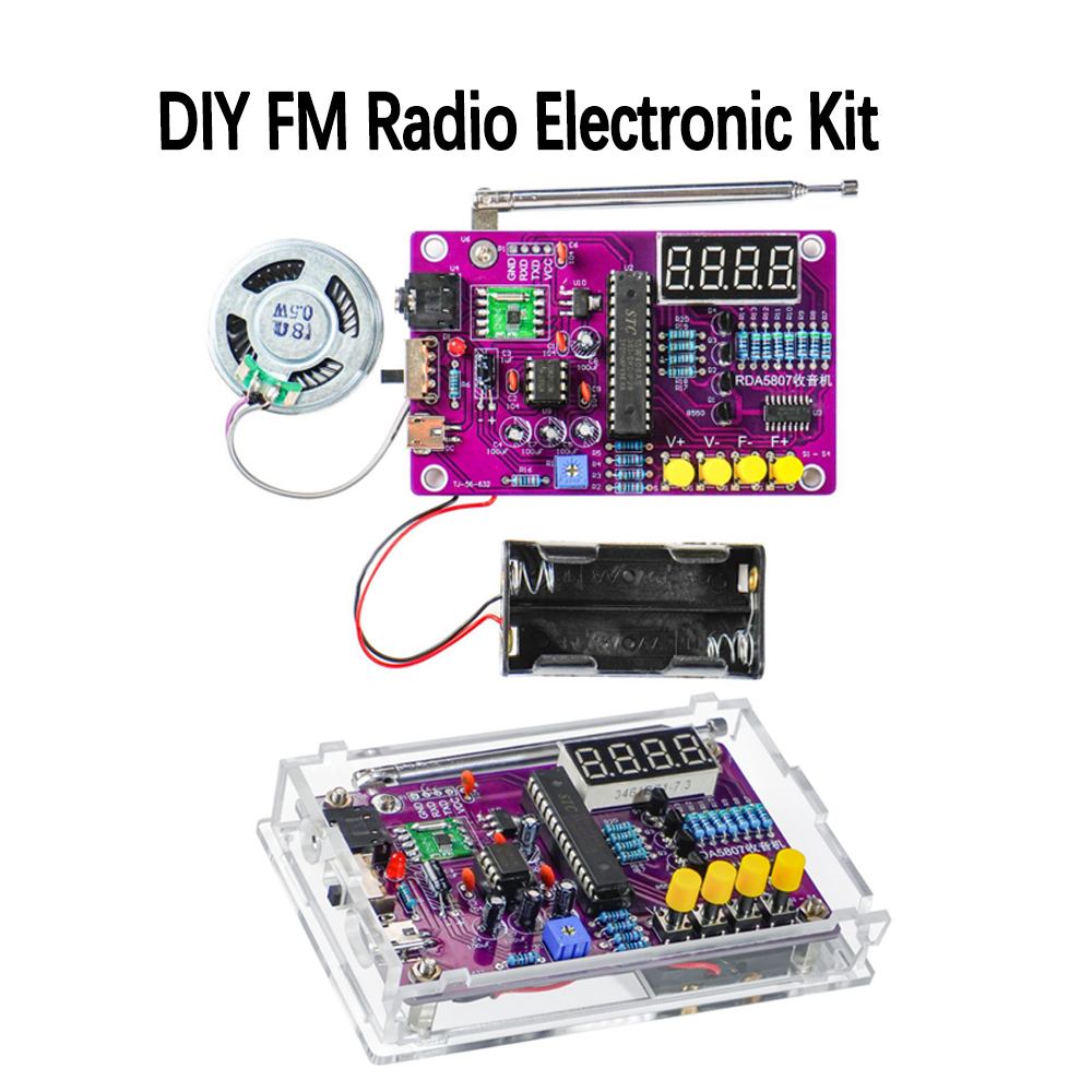 DIY FM Radio Electronic Kit 87 - đánh giá và giá Diy Home Electronics Projects
