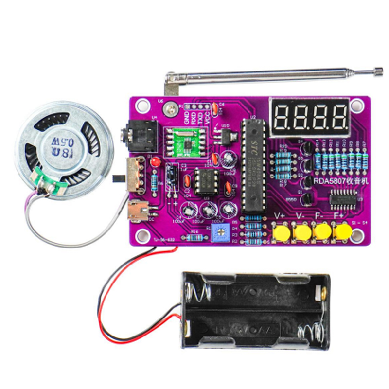DIY FM Radio Electronic Kit 87 - đánh giá và giá Diy Home Electronics Projects