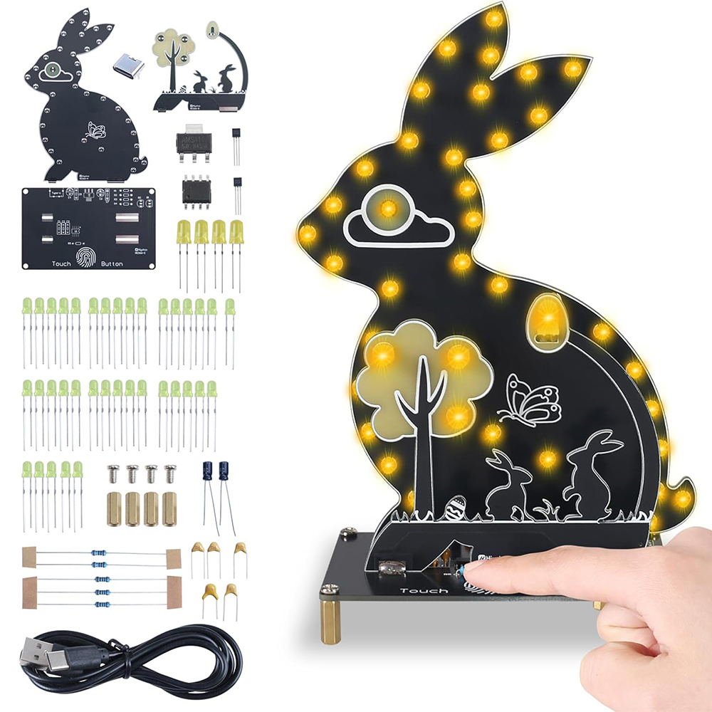 DIY Rabbit Soldering Practice  - đánh giá và giá Diy Electronics Kits For Beginners