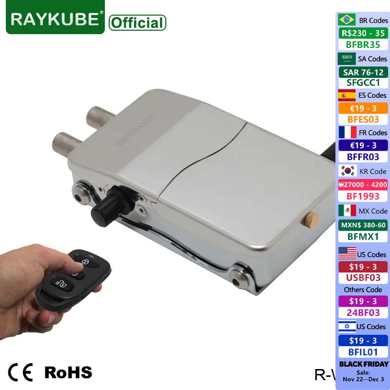 RAYKUBE Electronic Door Lock K - đánh giá và giá R/Diy Electronics