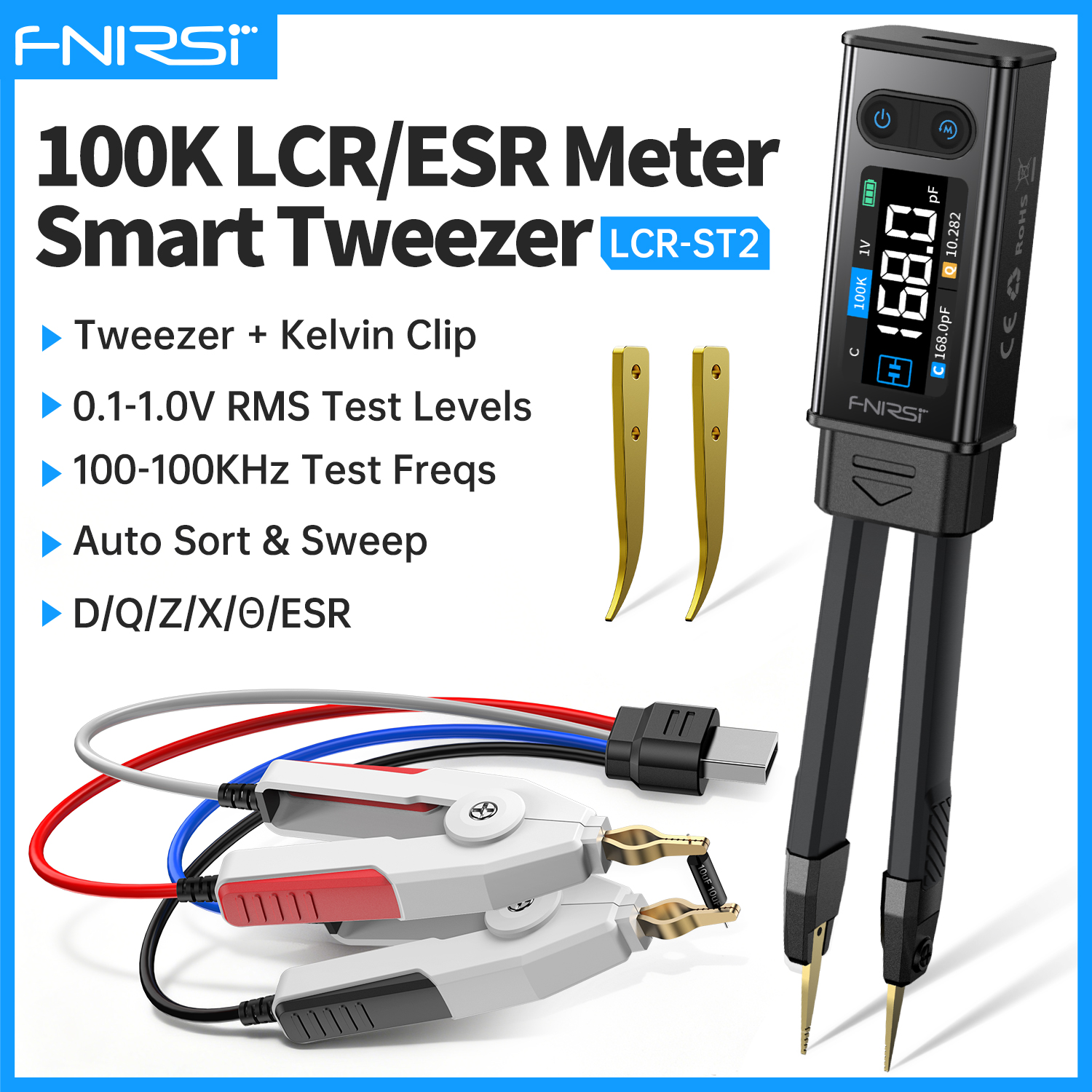 FNIRSI LCR-ST2 Digital LCR Met - đánh giá và giá R/Diy Electronics