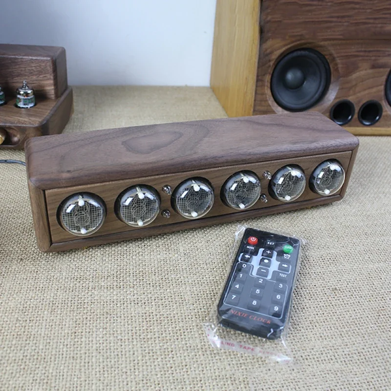 Luxury Wood Nixie Tube Clock D - đánh giá và giá Diy Electronics Gift Ideas