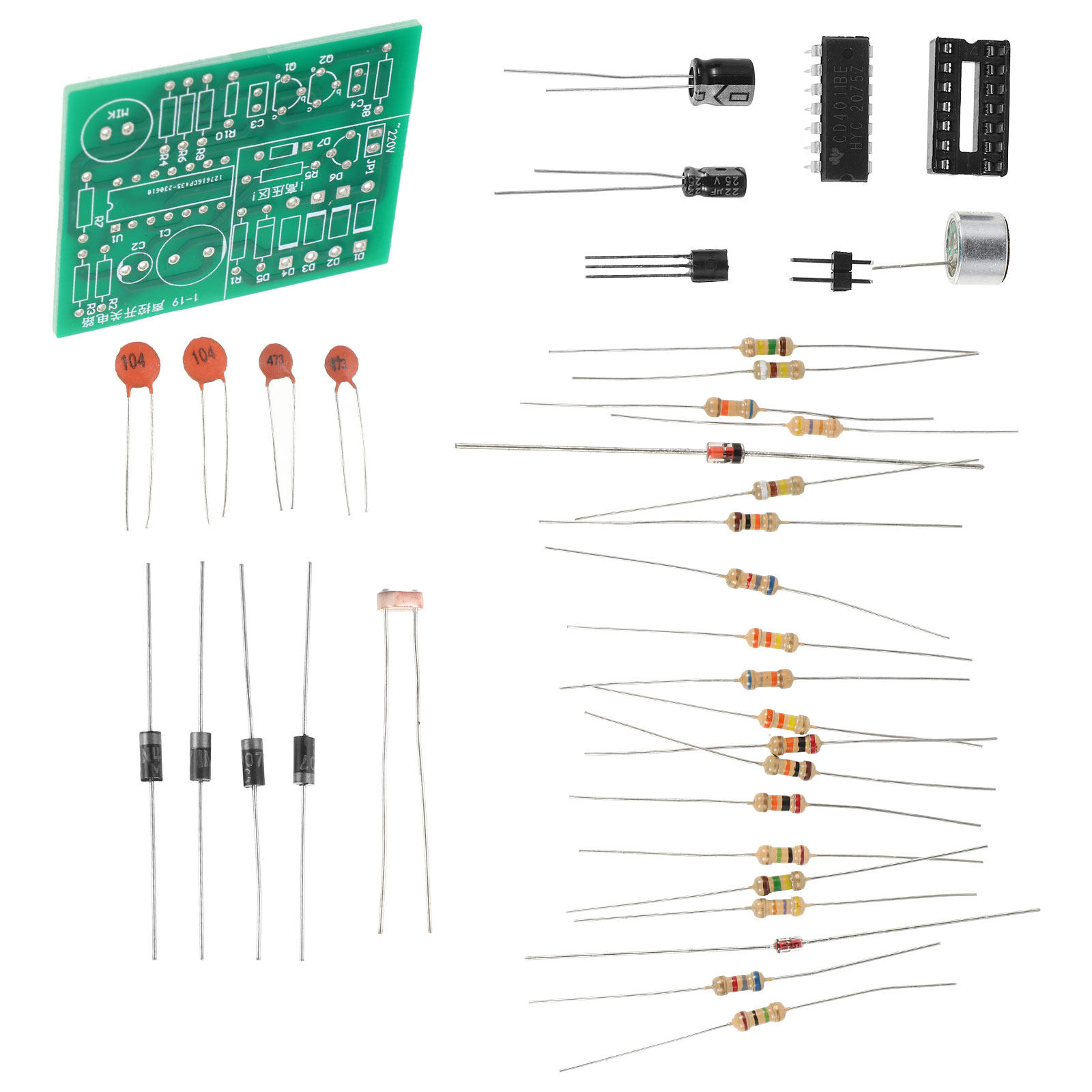 1Set Sound Sensor DIY Kit for  - đánh giá và giá Diy Electronics Kits For Beginners