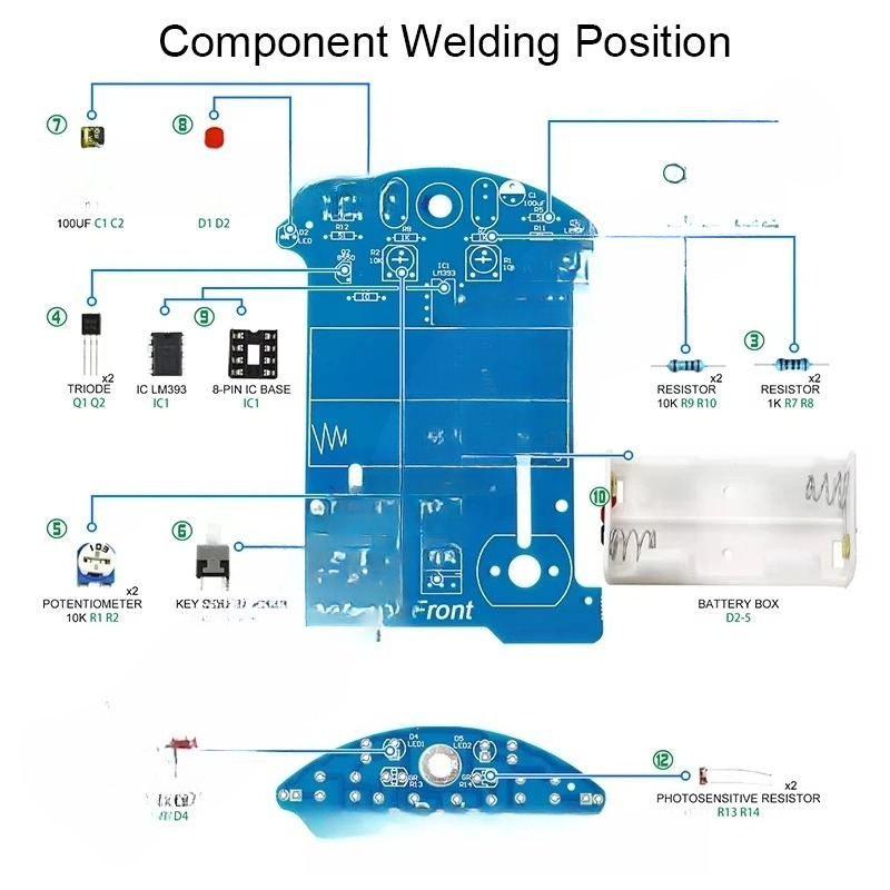 Practice Soldering Learning El - đánh giá và giá Diy Electronics Kits For Beginners