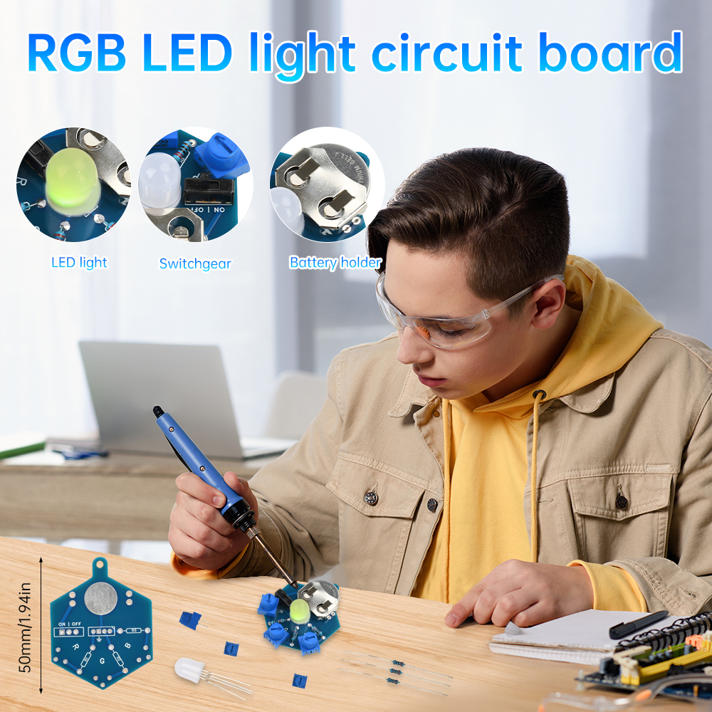 RGB LED Light Circuit Board We - đánh giá và giá Diy Electronics Kits For Beginners