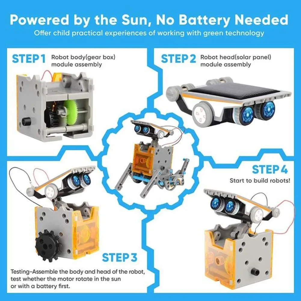 13 in 1 Solar Powered Robot Sc - đánh giá và giá Diy Electronics Components