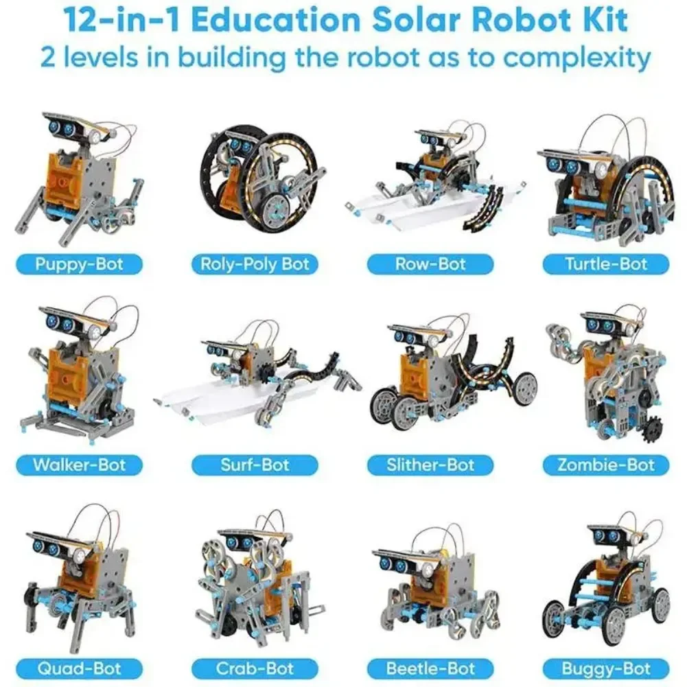 13 in 1 Solar Powered Robot Sc - đánh giá và giá Diy Electronics Components