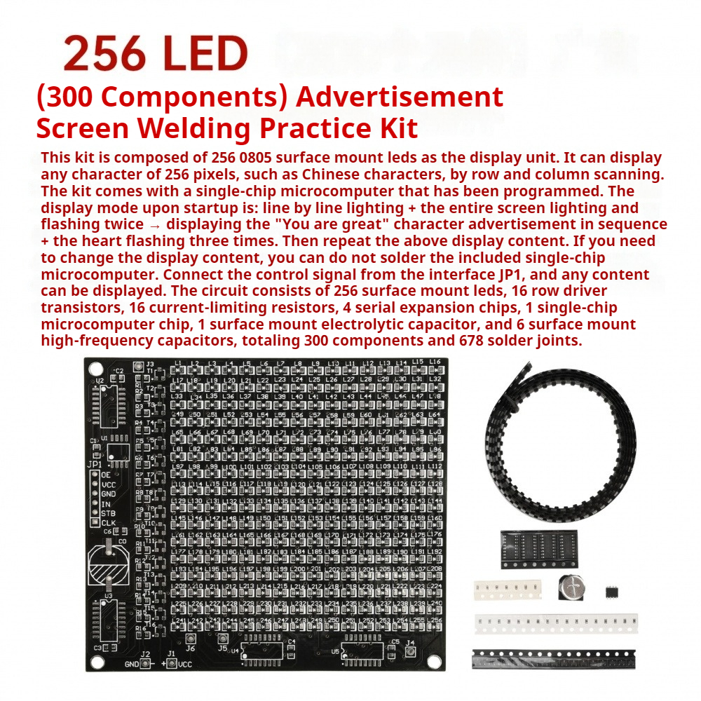 64/256 LED SMD Dot Matrix Adve - đánh giá và giá Diy Electronics Components